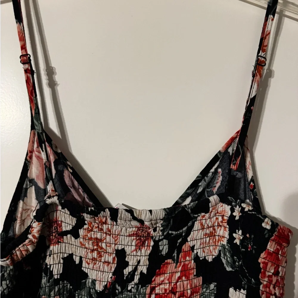 Xhilaration Black and Red Floral Maxi Dress - Picture 6 of 8